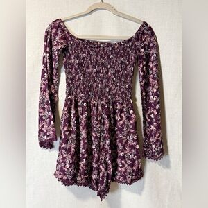 Rue21 Purple Floral Romper